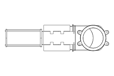 Knife gate valve DN200 PN10 pneumatic