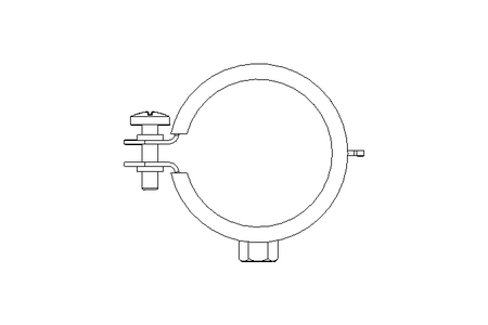 Braçadeira de tubo D=57 B=20