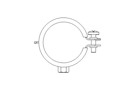 Braçadeira de tubo D=57 B=20