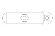 Braçadeira de tubo D=57 B=20