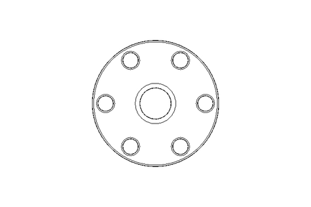 Threaded nut LH TR16x4 PA