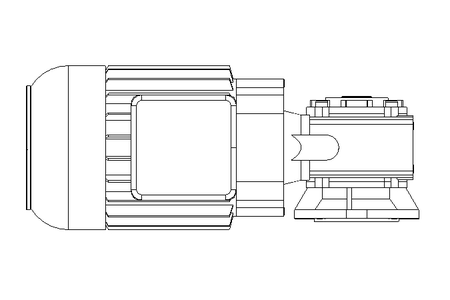 螺杆齿轮速电机 0,55kW 74 1/min