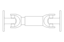 Gelenkwelle D=90 L1=250 L2=290