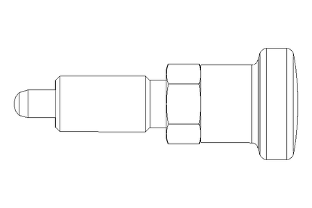 Pino de retenção  D4 M8x1 Niro