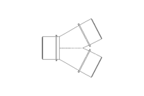 Y-Steckverschraubung DN50 PE