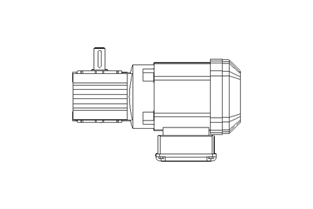 Winkelgetriebemotor 0,37kW 210 1/min