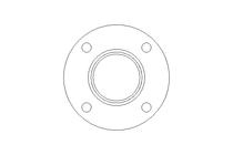 FLANGE DN40 ISO FORM V 1.4539