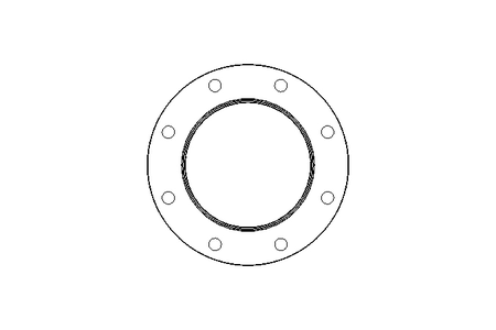 Steril-Flansch DN 100 ISO Form R 1.4539