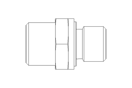 Connecting piece L 10 G1/4" St ISO8434