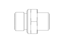 Connecting piece L 10 G3/8" St ISO8434