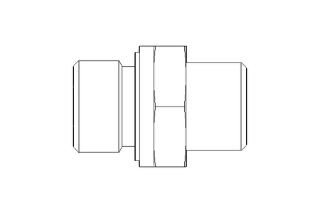 Connecting piece L 10 G3/8" St ISO8434