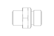 Connecting piece L 10 G3/8" St ISO8434