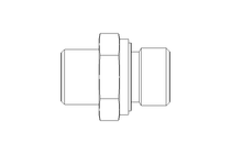 Connecting piece L 10 G3/8" St ISO8434