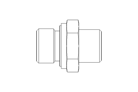 Connecting piece L 10 G3/8" St ISO8434