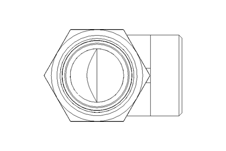 Threaded elbow connector L 28 St ISO8434