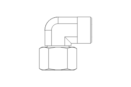 Raccordo a gomito L 15 St ISO8434