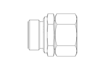 Connecting piece L 28 G1" St DIN3865