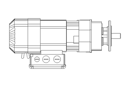 Motorreductor coaxial 0,37kW 306 1/min