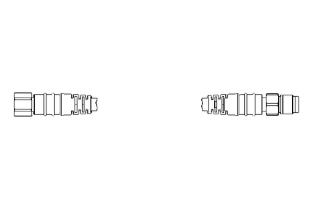 Verbindungskabel 4x0,34 mm2 0,2 m