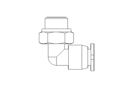 Elbow screw-in connector