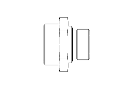 Raccordo a vite L 28 G3/4" St ISO8434