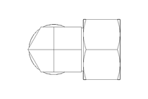 Raccordo a gomito L 22 St ISO8434