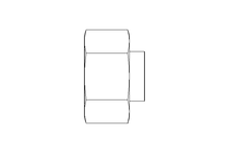 Tapered plug with nut L 22 St ISO8434