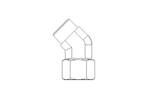 Threaded elbow connector L 15 M22x1,5 St