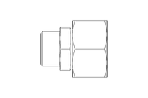 Reducing coupling L 22/15 St ISO8434