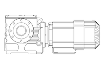 Worm gear motor 0.37kW 32 1/min