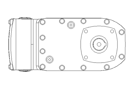 Flat gear servo motor 25 Nm