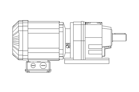 Motoréd. à entraînem.cyl. 1,1kW 120