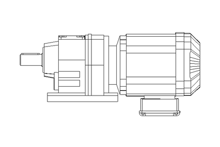 Motoréd. à entraînem.cyl. 1,1kW 120