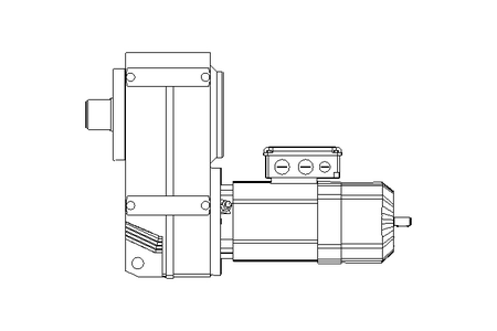 Motorred. ejes paralelos 0,75kW 20 1/min