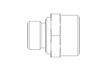 Connecting piece L 22 G1/2" St ISO8434