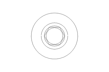 Tornillo de cabeza plana M6x30 A2