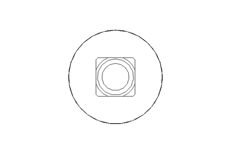 Vis à tête bombée M8x80 A2 DIN603