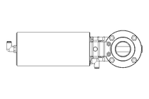 Butterfly valve B DN040 WVM AA E