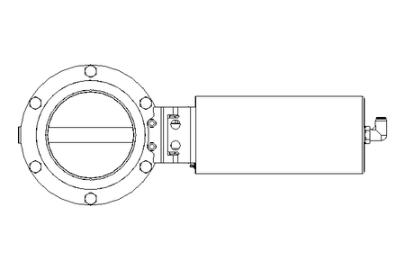 Butterfly valve B DN100 WVW NC E