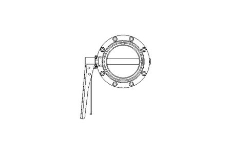 Butterfly valve B DN100 MVM MA E