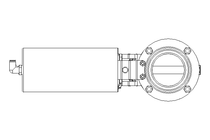 Butterfly valve B DN065 MVM NC E