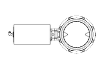 Butterfly valve B DN150 MVM NC E