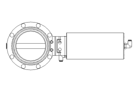 Butterfly valve B DN100 MVM AA E