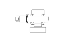 Butterfly valve B DN025 MVL MA E