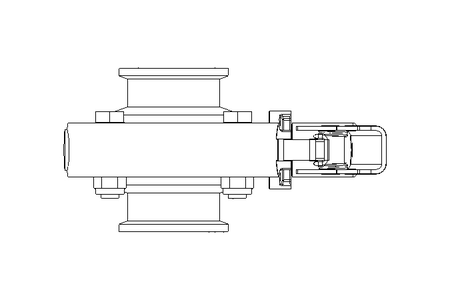 Butterfly valve B DN040 CVC MA E