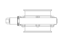 Butterfly valve B DN080 CVC MA E