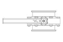 Butterfly valve B DN080 CVC MA E