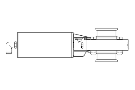 Válvula borboleta B DN040 CVC NC E