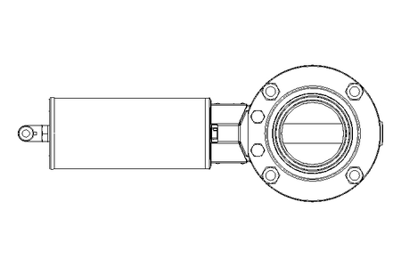 Butterfly valve B DN050 CVC NC E