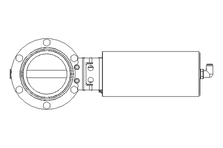 Butterfly valve B DN080 CVC NC E